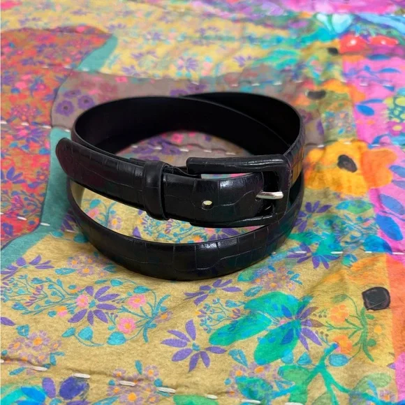 Charter Club (Size L) Multicolored Link Genuine Leather Belt Charter Club Women main image 4